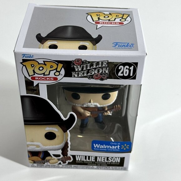 Funko POP! Willie Nelson Cowboy Hat #261 Walmart Exclusive - Picture 1 of 8